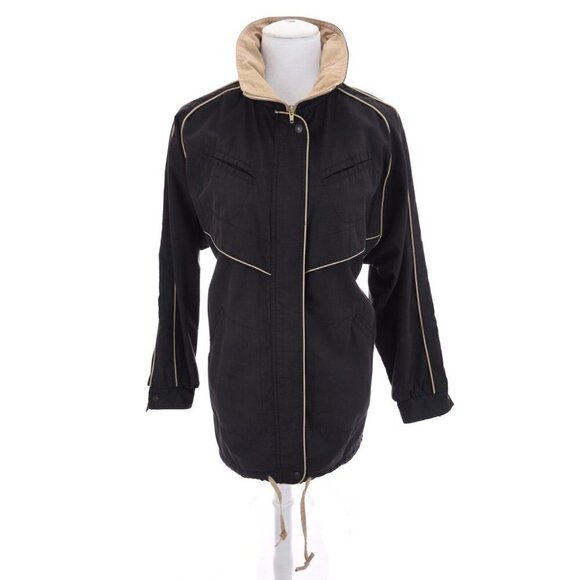 Vtg Custom Projections Flannel Lined Full Zip Hooded Jacket Parka Womens Sz 9/10 - Picture 1 of 12